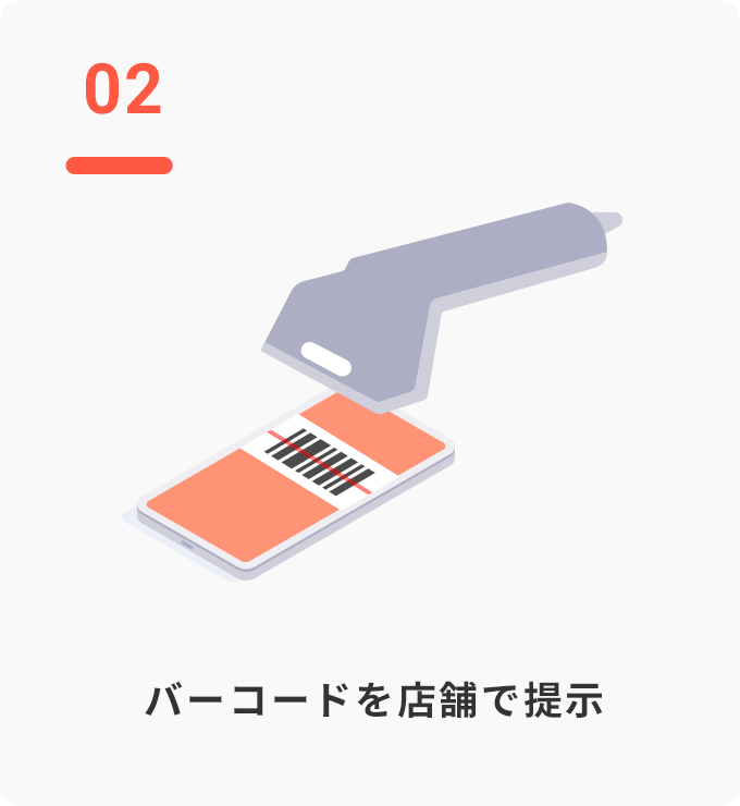 STEP02 バーコードを店舗で表示