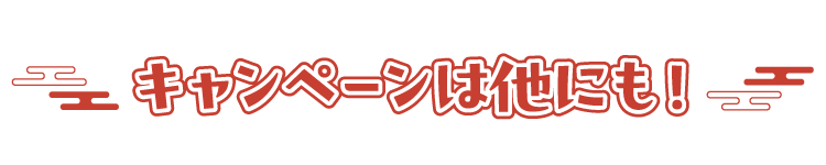 キャンペーンは他にも！