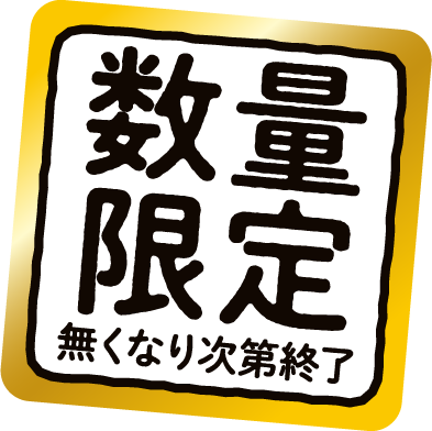 数量限定無くなり次第終了
