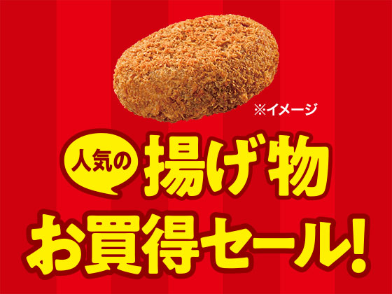 【6日間限定】人気の揚げ物お買得セール