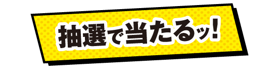 抽選で当たるッ!
