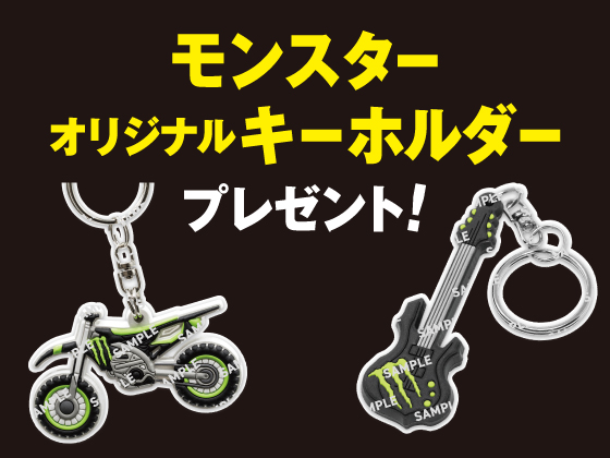 対象商品を買うとモンスターキーホルダー