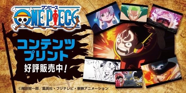 ワンピース コンテンツプリント好評販売中！ ©尾田栄一郎／集英社・フジテレビ・東映アニメーション