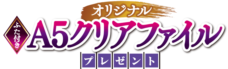 オリジナルふた付きA5クリアファイル プレゼント