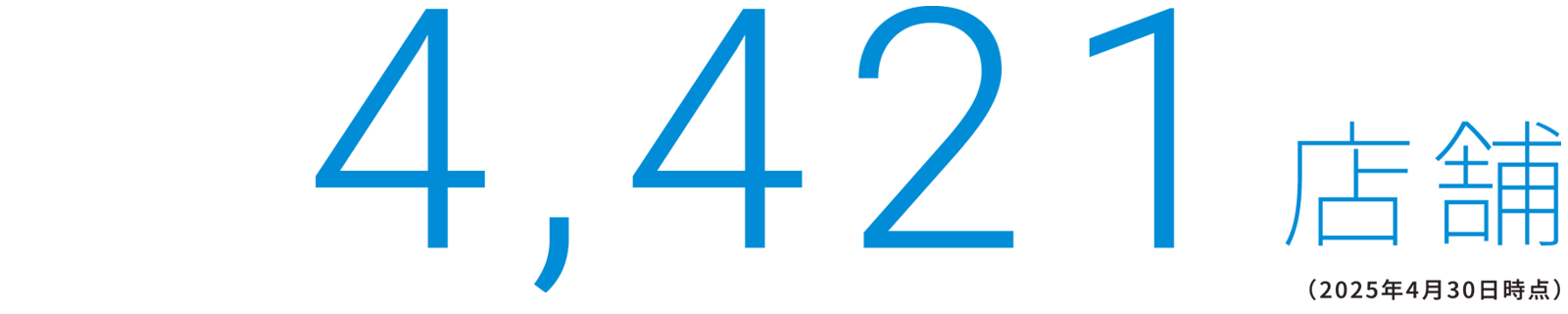 4,421店舗