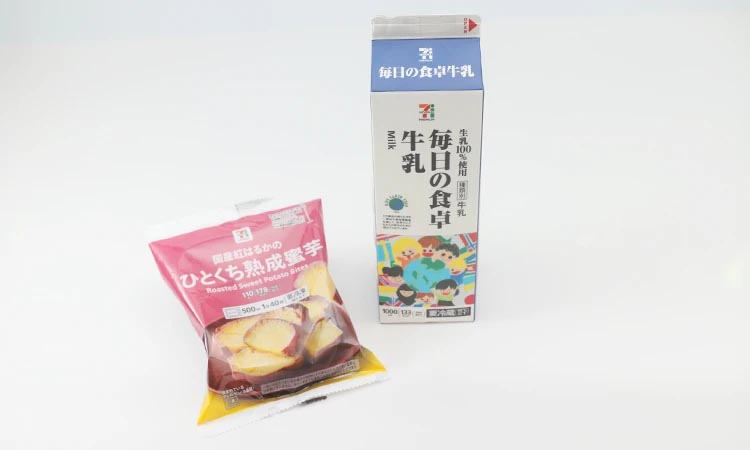 7プレミアム ひとくち熟成蜜芋 7プレミアム 北海道牛乳1000ML