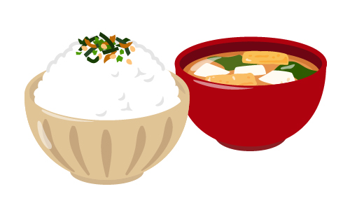 イメージ ごはんと味噌汁