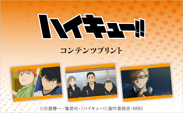 アニメ「ハイキュー!!」コンテンツプリント