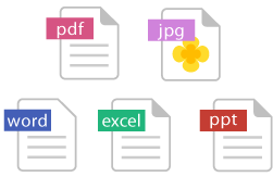 pdf jpg word excel ppt