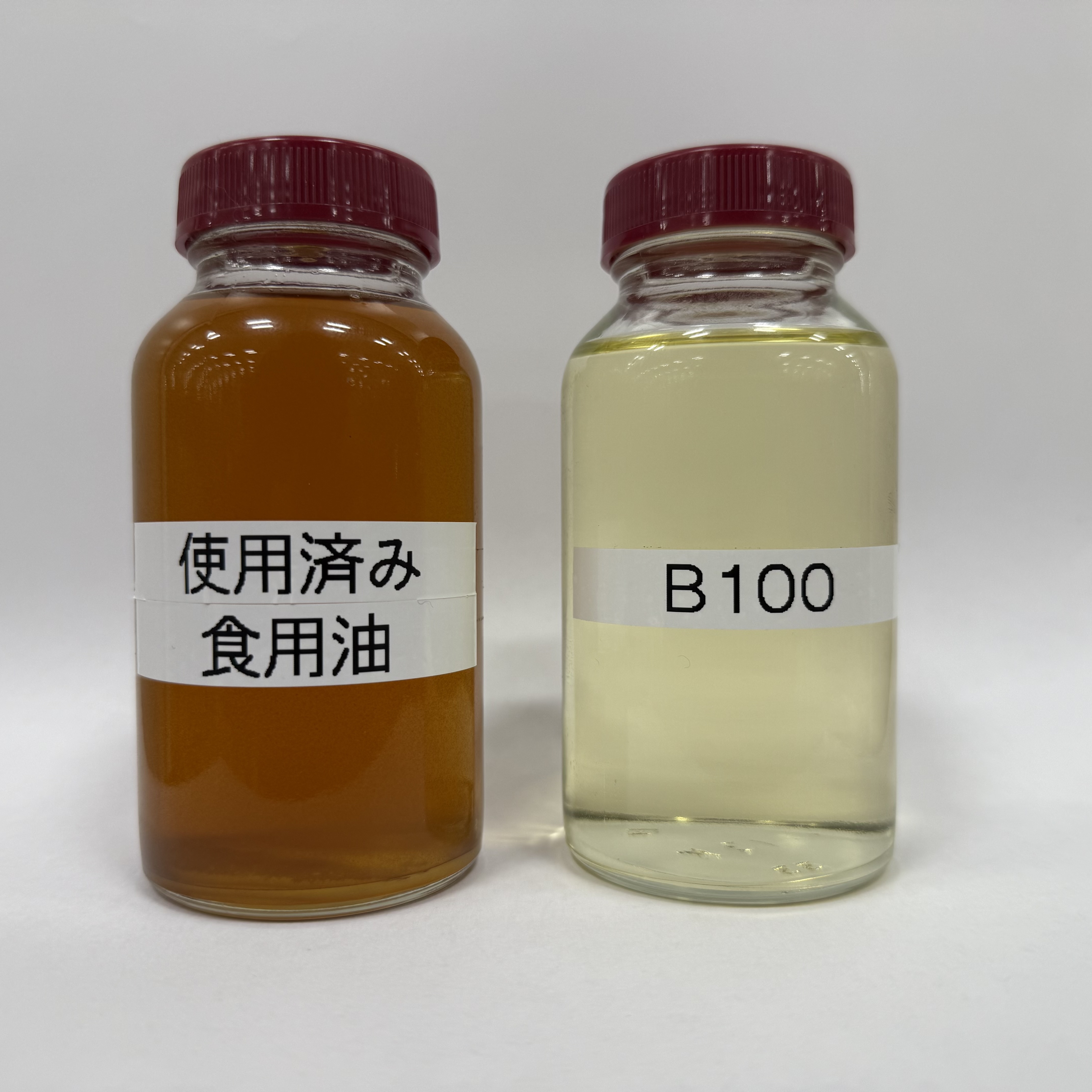 使用済み食用油とB100.jpg