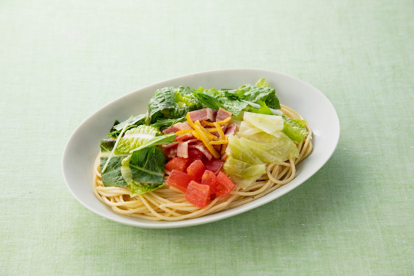 シャキシャキ野菜とベーコンの旨塩パスタ.jpg